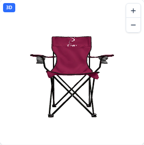 Folding Chair With Carrying Bag in Maroon